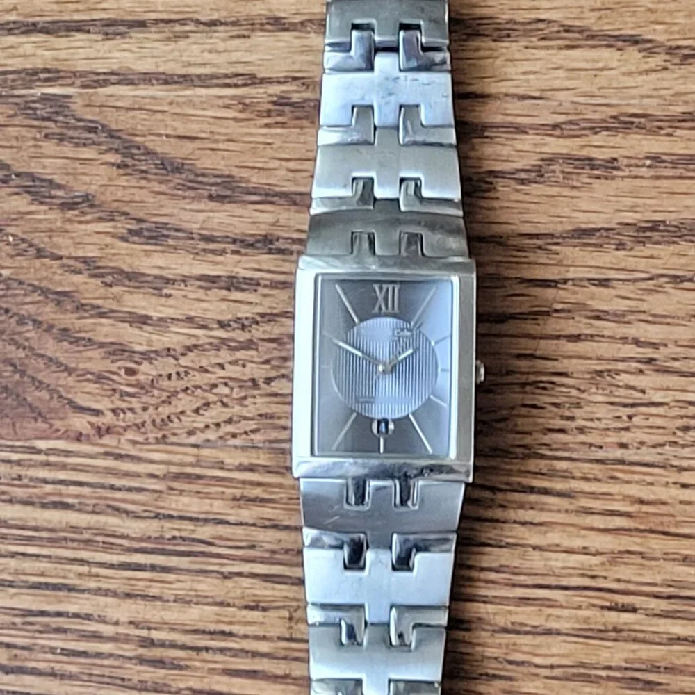 Men's Kenneth Cole Watch KC3367 Stainless Steel Bracelet Dead Batery Grey Face